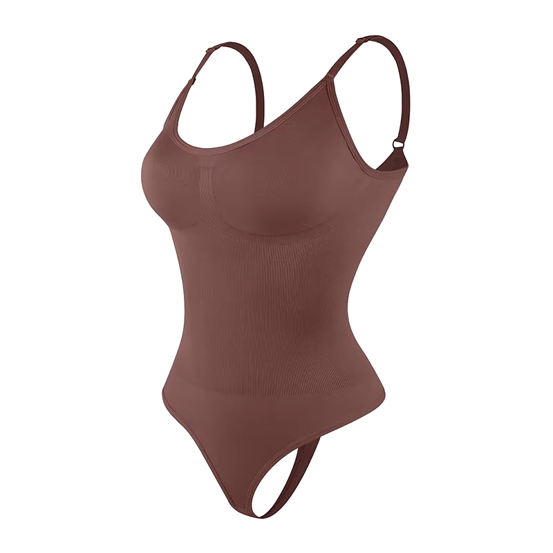 Ultimate Smoothing Shapewear Bodysuit for Women - Sculpting Full Body Shaper with Thong Design for a Flawless Silhouette