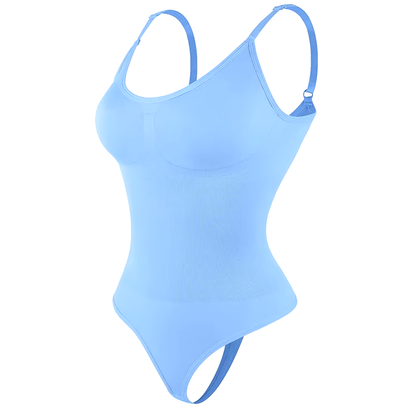 Ultimate Smoothing Shapewear Bodysuit for Women - Sculpting Full Body Shaper with Thong Design for a Flawless Silhouette