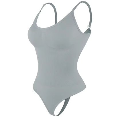 Ultimate Smoothing Shapewear Bodysuit for Women - Sculpting Full Body Shaper with Thong Design for a Flawless Silhouette