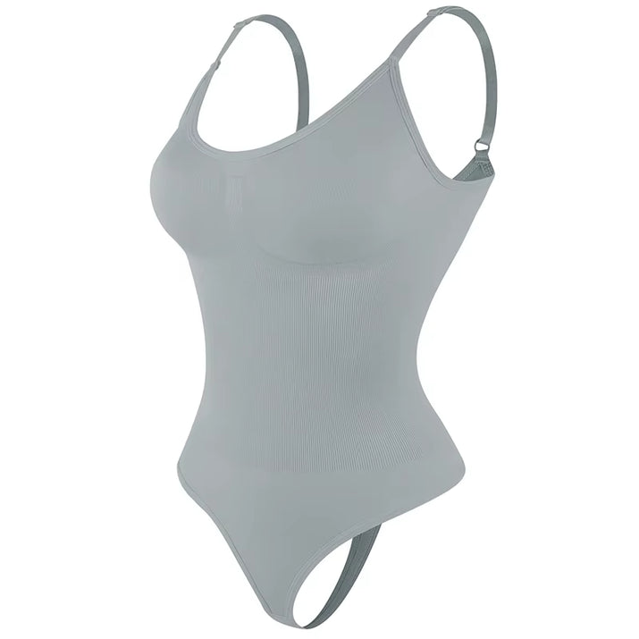 Ultimate Smoothing Shapewear Bodysuit for Women - Sculpting Full Body Shaper with Thong Design for a Flawless Silhouette